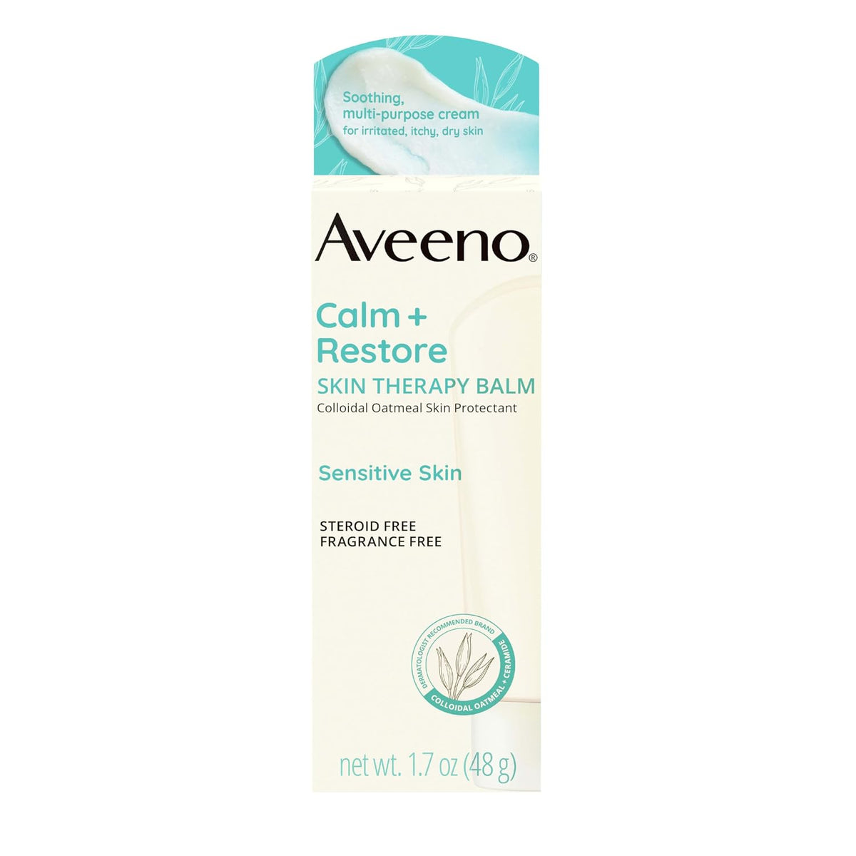 Aveeno Calm + Restore Skin Therapy Balm, Fragrance-Free, 1.7 oz