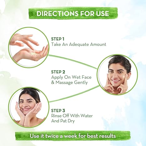 MAMAEARTH Multani Mitti Face Wash 3.38 Fl Oz (100ml) | with Multani Mitti & Bulgarian Rose