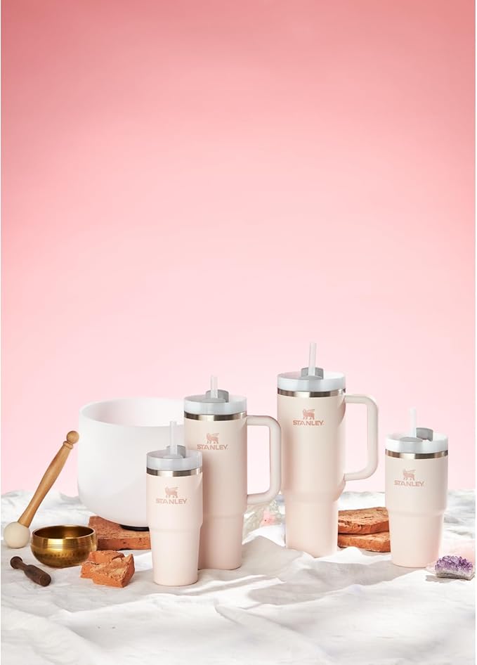 STANLEY Quencher H2.0 Flow State Tumbler, 40 oz, Rose Quartz 2.0