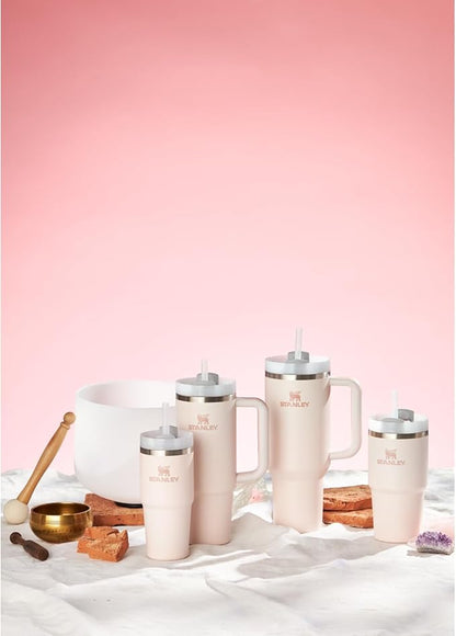 STANLEY Quencher H2.0 Flow State Tumbler, 40 oz, Rose Quartz 2.0