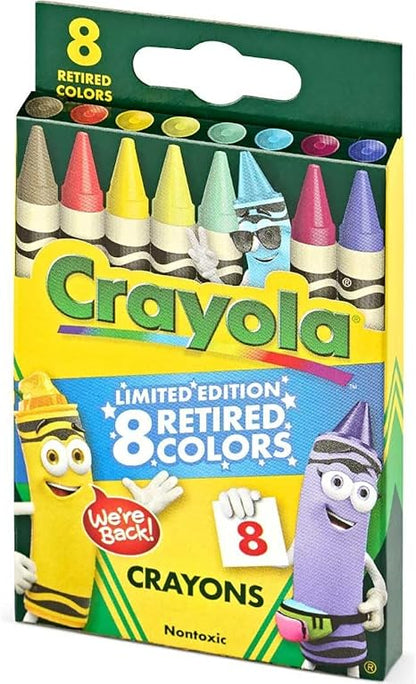 Crayola Crayons Limited Edition with 8 Retired Colors, 1 Box