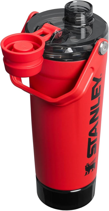 STANLEY Vitalize Shaker Bottle, 20 oz, Chili Black