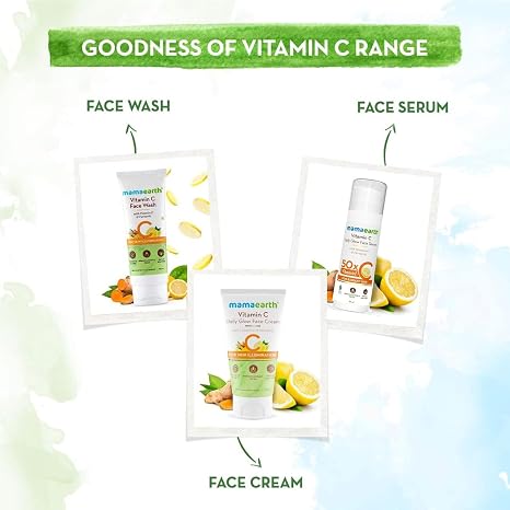 Mamaearth Vitamin C Daily Glow Face Serum | 1.01 Fl Oz (30ml)
