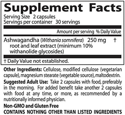 Doctor's BEST Sensoril Ashwagandha Supplement, for Men & Women, 60 Veg Caps