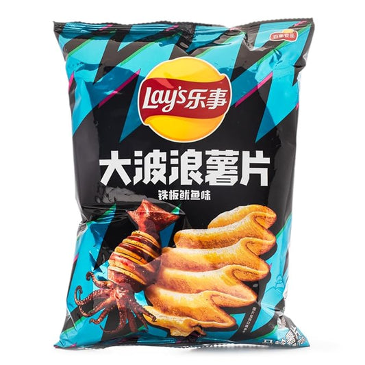 Lays, Wave Chips Grilled Squid Flavor, 2.5 Ounce