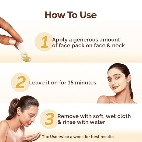 MAMAEARTH Ubtan Face Pack with Turmeric & Saffron 3.5 Oz (100g)