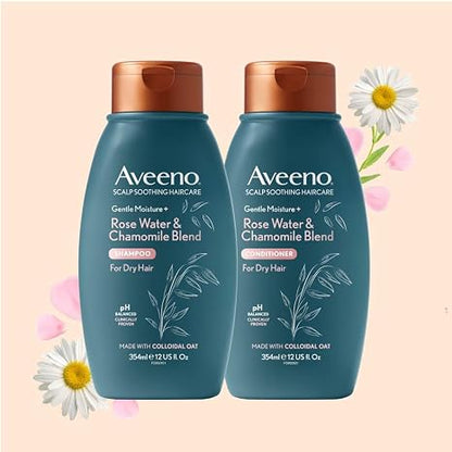 Aveeno Itchy Scalp Shampoo with Rosewater & Chamomile for Dry hair and Scalp 354ml