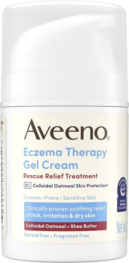 Aveeno Eczema Therapy Rescue Relief Treatment Gel Cream, 1.5 oz