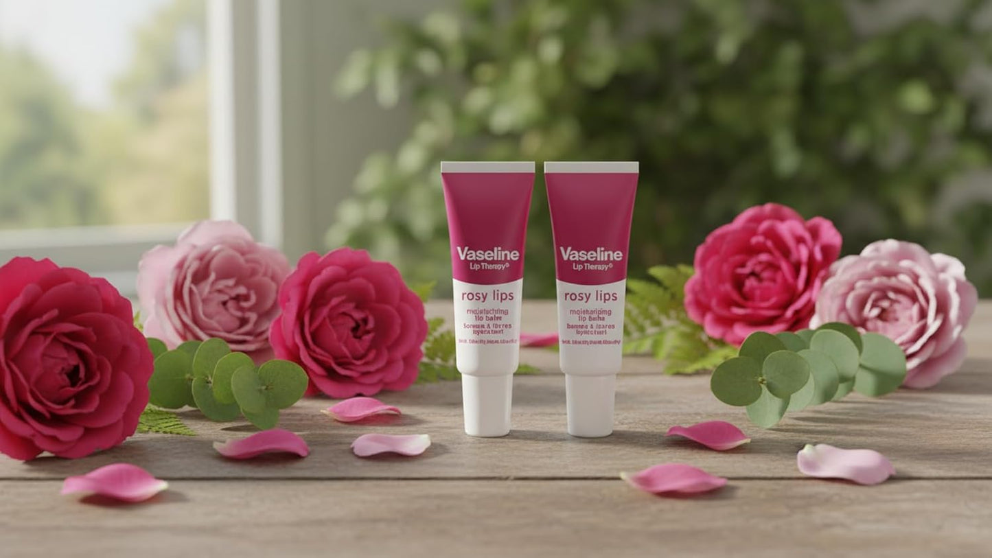 Vaseline Lip Therapy Rosy Lips Moisturizing Lip Balm - Twin Pack (2-Pack)