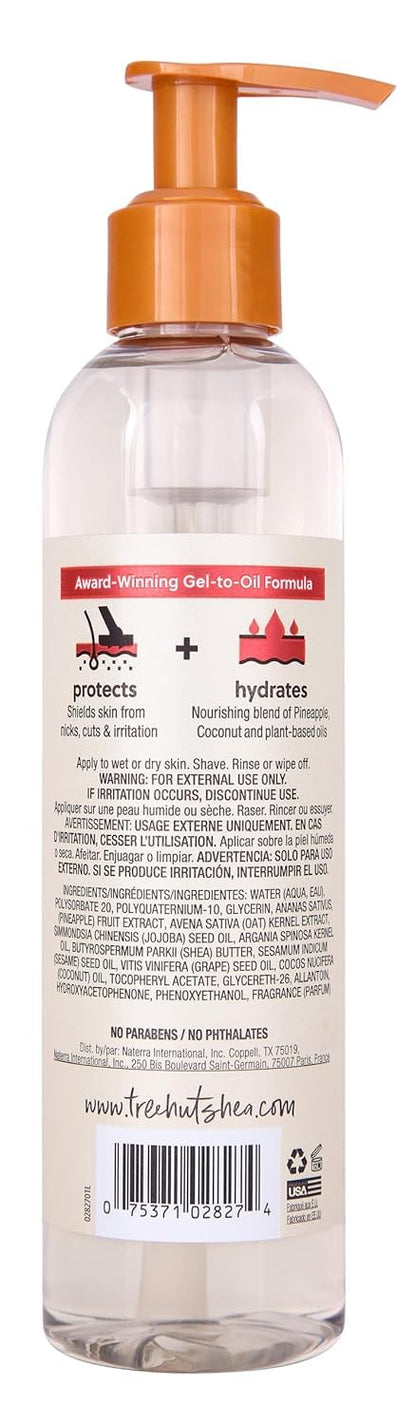Tree Hut Coco Colada Moisturizing Shave Oil, Hydrating Gel-to-Oil Formula for a Close, Smooth Shave, 7.7 fl oz