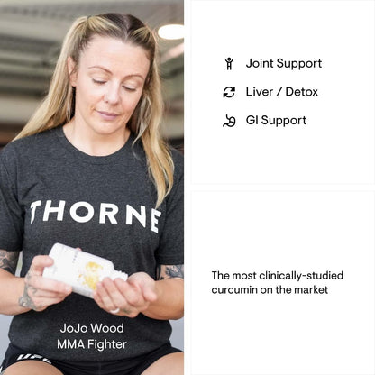 THORNE - Curcumin Phytosome Sustained Release (120 Capsules) & Memoractiv (60 Capsules) Bundle - Supports Joint Health, Muscle Health & Healthy Aging - Dairy Free, Soy Free, Gluten Free