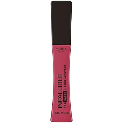 L’Oréal Paris Infallible Pro Matte Liquid Lipstick, Long-Lasting Intense Matte Color, Up to 16HR Wear, highly pigmented, full coverage liquid lipstick, Raspberry Rosé, 0.21 fl. oz.