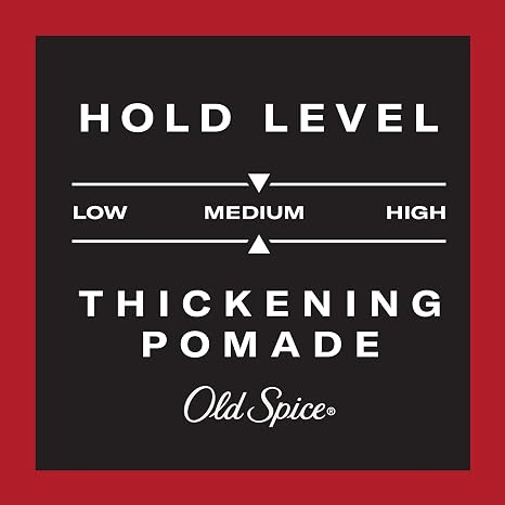Old Spice Mens Hair Thickening Pomade, Medium Hold with Low Shine, 2.22 oz