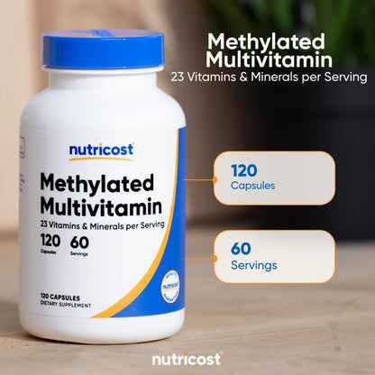 Nutricost Methylated Multivitamin 120 Capsules, 60 Servings