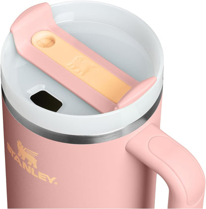 STANLEY Quencher H2.0 Flow State Tumbler, 40 oz, Peach Rose