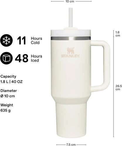STANLEY Quencher H2.0 Flow State Tumbler, 40 oz, Ash