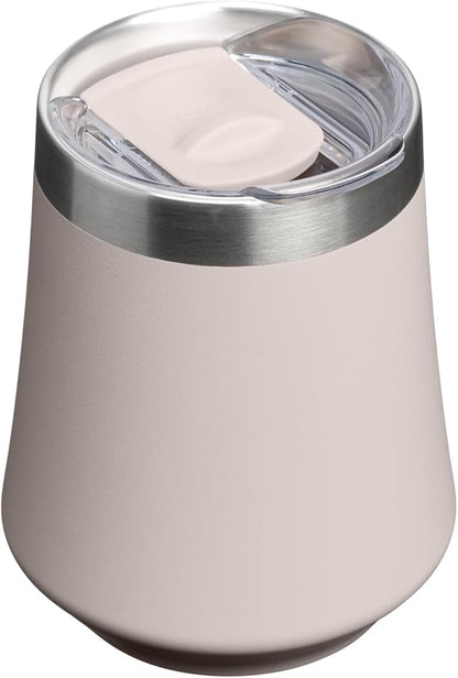 STANLEY Reserve Wine Tumbler | 11 oz Stainless Steel Travel Mug For Wine, Cocktails, Soda | Keeps Drinks Cold for Hours | BPA-Free | Rose Quartz