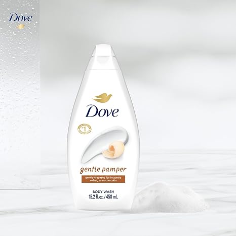 Dove Body Wash, Gentle Pamper 3-Pack – Soothing Moisturizing Cleanser for Soft Skin, 15.22 Oz Ea