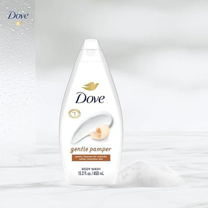 Dove Body Wash, Gentle Pamper 3-Pack – Soothing Moisturizing Cleanser for Soft Skin, 15.22 Oz Ea
