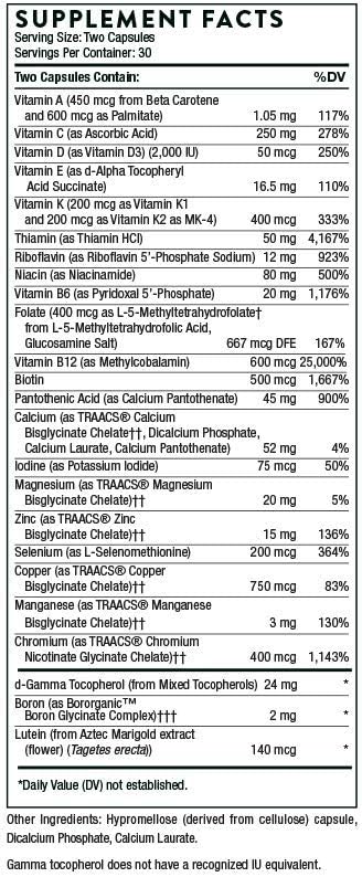 THORNE - Wellness Essentials Bundle - Omega-3 & Multivitamin Combo - Super EPA & Basic Nutrients 2/Day - 30 Servings