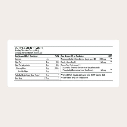 THORNE FiberMend, Prebiotic Fiber Powder with Antioxidants, 30 Servings