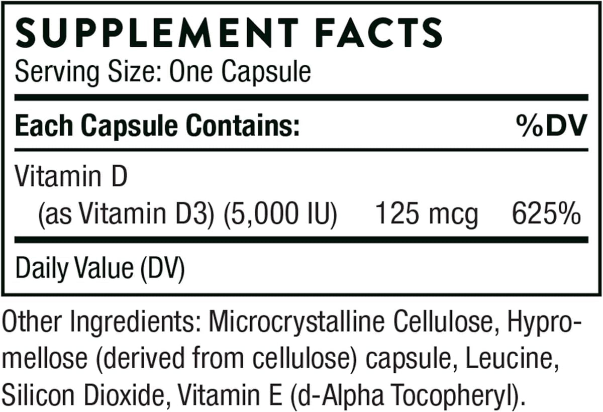 THORNE - Essential Vitamins Bundle: Vitamin C & D-5000 Complex - Immune, Bone Health, and Energy Support - 60 to 90 Servings