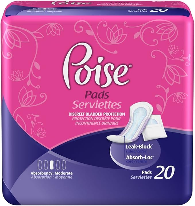 Poise Extra Absorbency Pads - 20 ea