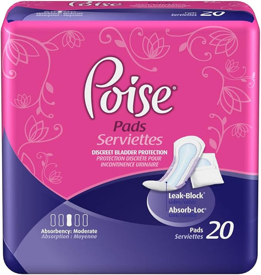 Poise Extra Absorbency Pads - 20 ea