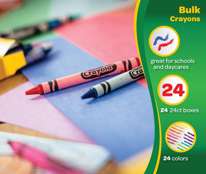 Crayola Crayons Bulk (72 Packs), Coloring Book Supplies, Presharpened Crayons for Kids, Stocking Stuffers, Preschool Classroom Supplies, Gifts, Ages 3+