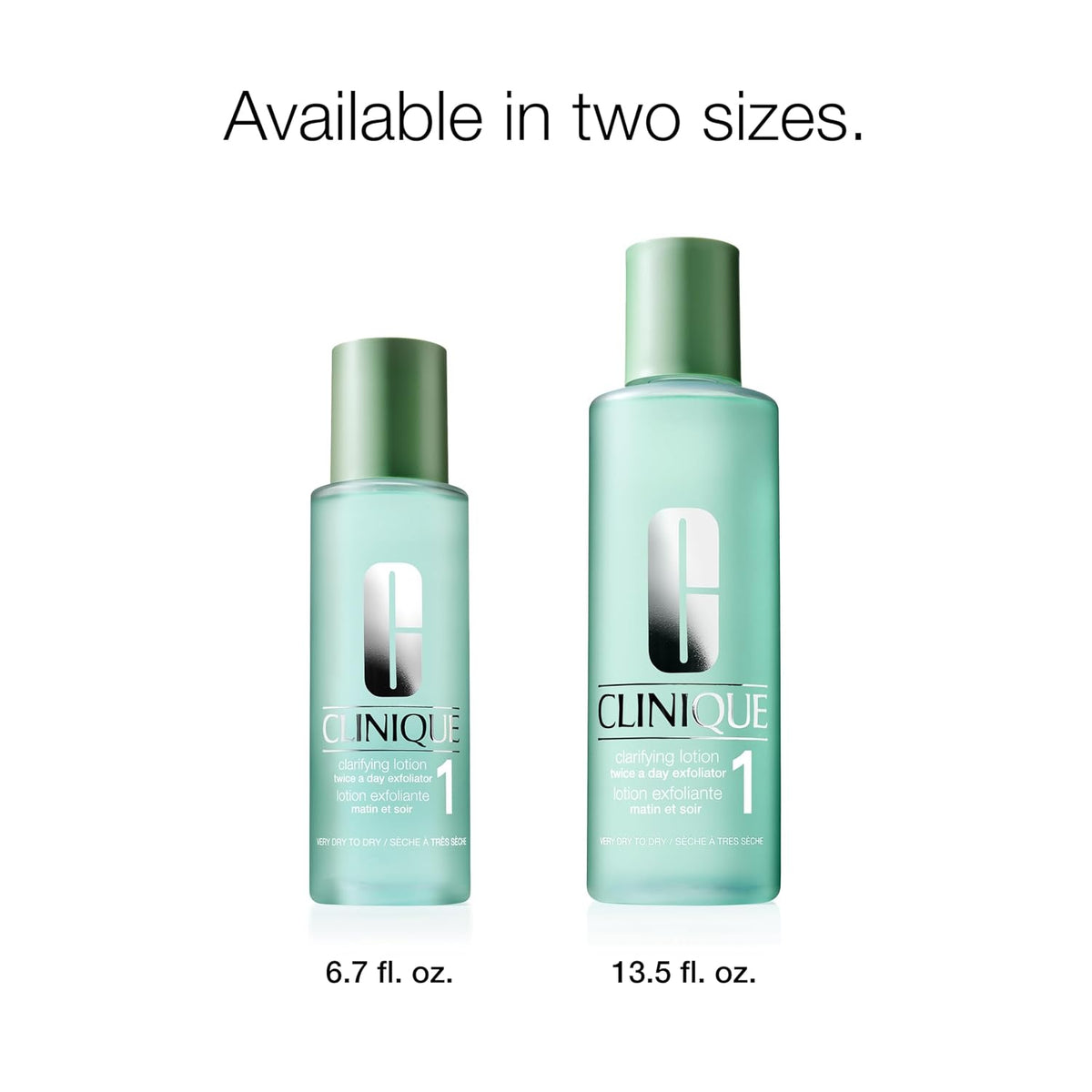 Clinique Clarifying Lotion 1.0, 1, 2, 3 & 4 | Exfoliating Face Toner with Witch Hazel | 5 Formulas for Every Skin Type | Step 2 of 3-Step Skin Care Routine