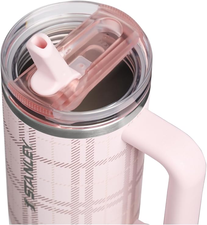 STANLEY Quencher ProTour Flipstraw Tumbler, 30 oz, Blossom Plaid