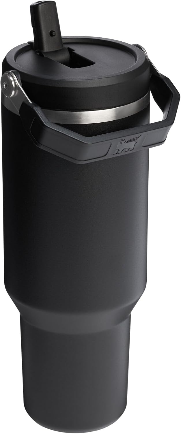 STANLEY IceFlow 2.0 Flip Straw Tumbler, 40 oz, Black 2.0
