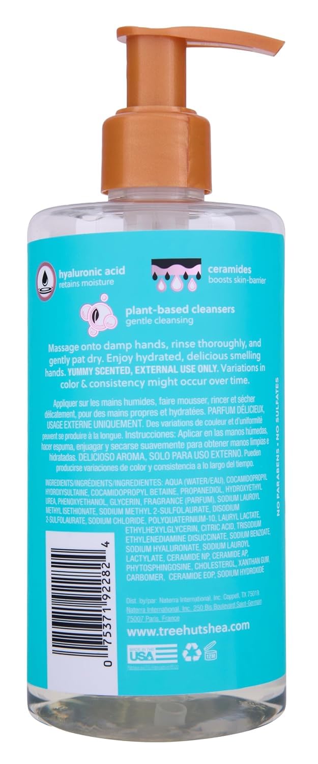 Tree Hut Lotus Water Serum Infused Hand Wash, Nourish & Hydrate Hands with Strengthening Skin Care, Long Lasting Scent, Cleanse & Lock in Moisture, 11 fl oz.