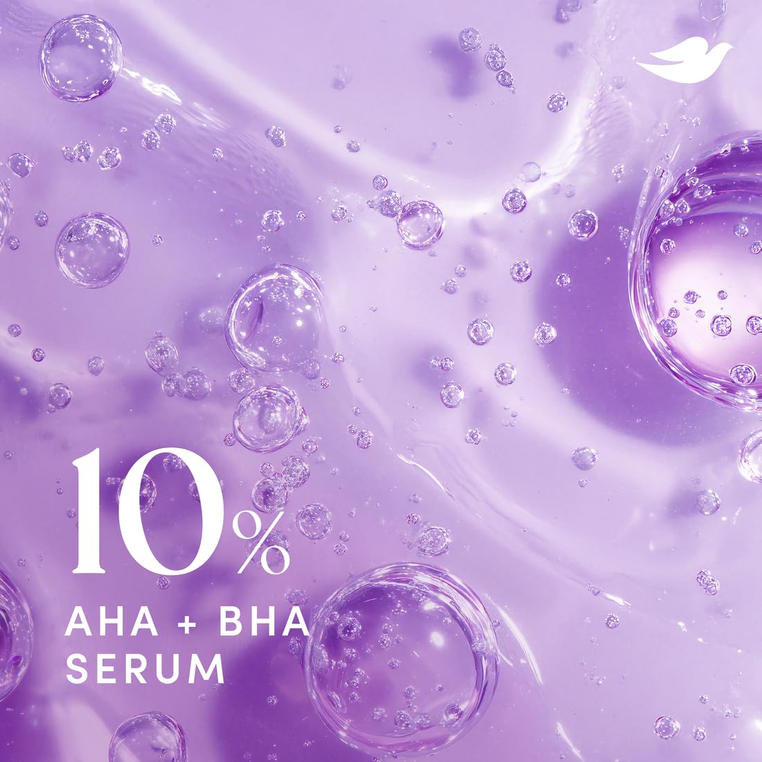 Dove KP Bump Eraser Body Scrub with Violet Woods Scent 10% AHA & BHA Serum For Rough Bumpy Skin & Ingrowns 8.5 OZ