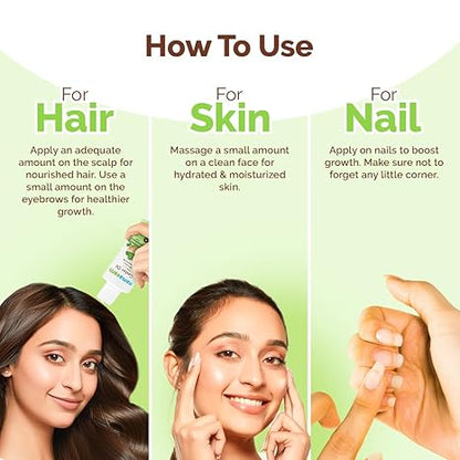Mamaearth Castor Oil | Cold Pressed Oil for Eyebrow & Eyelash Growth | Organic & Natural Oil for Hair Growth, Radiant Skin & Strong Nails | 5.07 Fl Oz (150ml)