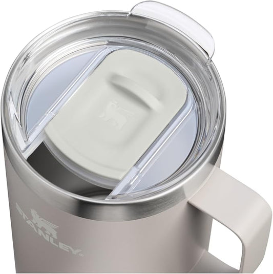 STANLEY Everyday Camp Mug 24oz | Drink Through Lid | Cup for Coffee, Tea and Drinks | Insulated Stainless Steel Coffee Mug | BPA-Free | Ash