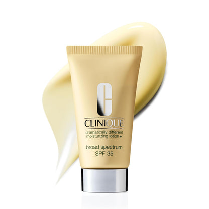 Clinique Dramatically Different Moisturizing Lotion+ SPF 35 | Face Moisturizer With SPF, Glycerin, & Hyaluronic Acid | Hydrating + Sun Protection