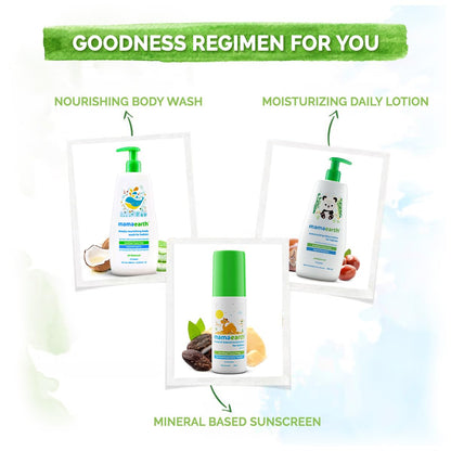 Mamaearth Daily Moisturizing Baby Body Lotion | Skin Nourishment with Shea Butter & Jojoba Oil | Gentle Formula for Delicate Skin of Babies | 6.76 Fl Oz (200ml)