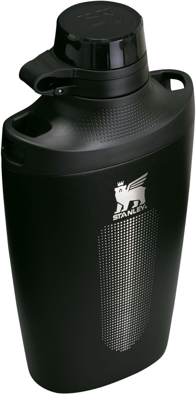Stanley Cross Bottle 23 oz | Travel Water Bottle with Jacquard Strap | Leakproof Tritan Lid with Removable Straw | Insulated Stainless Steel | BPA-Free | Black