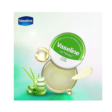 Vaseline Therapy Lip Balm, Aloe Vera 0.6 oz (Pack of 2)