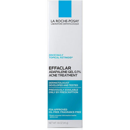La Roche-Posay Effaclar Adapalene Gel 0.1% Acne Treatment, 1.6oz