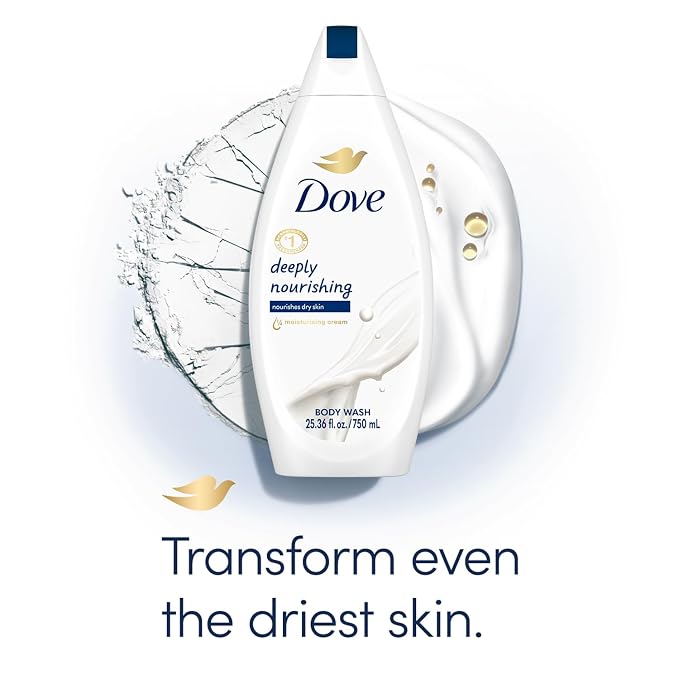 Dove Body Wash 3-Pack – Deeply Nourishing for Softer, Smoother Skin, 25.36 Fl Oz Ea