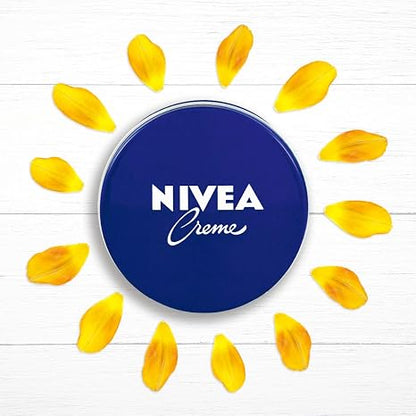 NIVEA Creme (200ml), Moisturizing Cream Provides Intensive Protective Care for Soft and Supple Skin, Ideal for Daily Use as a Face, Hand, or Body Cream (Pack Of 3)