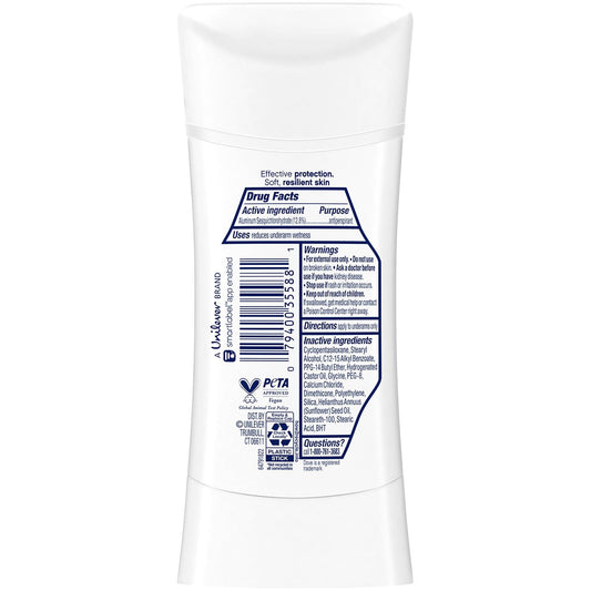 Dove Advanced Care Antiperspirant Deodorant, Sensitive, Unscented 3-Pack – 72 Hours of Odor & All Day Wetness Protection, 2.6 Oz Ea