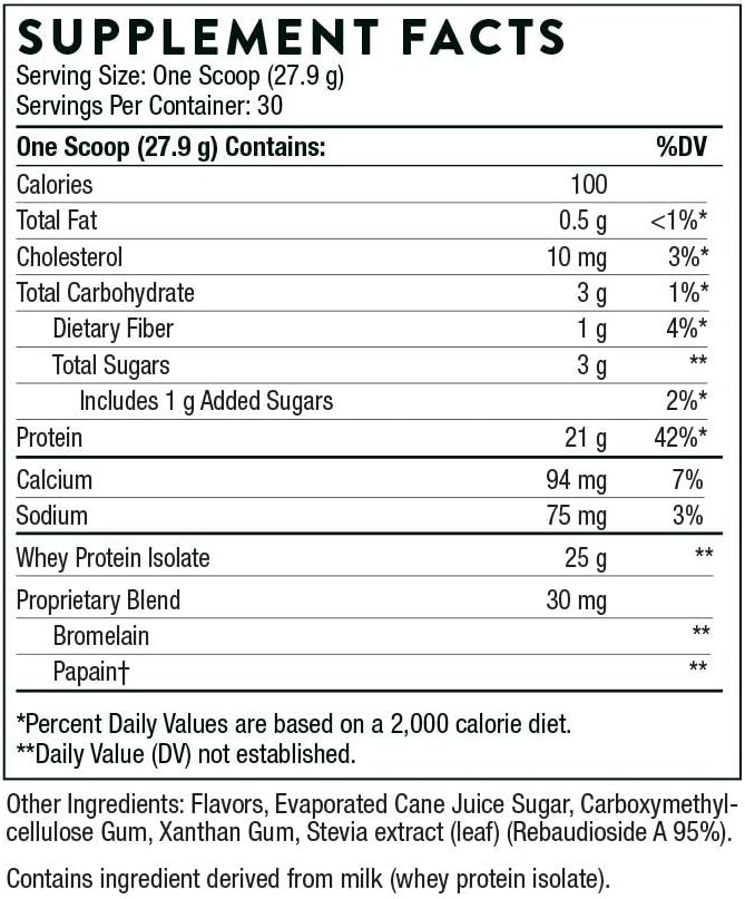THORNE - Whey Protein Isolate Bundle - Chocolate & Vanilla Flavors