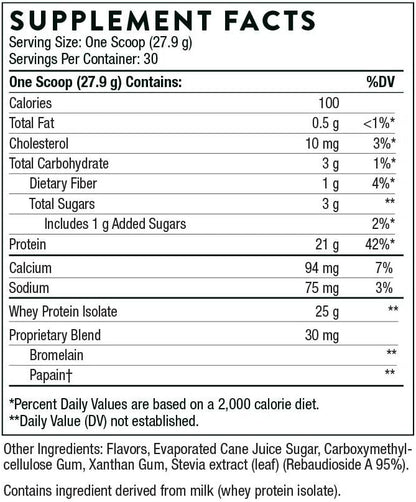 THORNE - Whey Protein Isolate Bundle - Chocolate & Vanilla Flavors