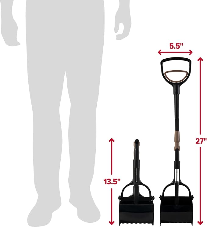 Arm and Hammer Claw Pooper Scooper for Dog Waste, Easy Yard Cleanup Tool