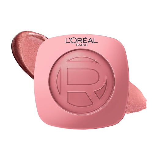L'Oreal Paris True Match Hyaluron Tinted Balm Embellisher, Buildable Cream Blush and Highlighter Makeup for Radiant Skin, Hydrating, Lightweight, Non-Comedogenic Formula, Rose Lumiere