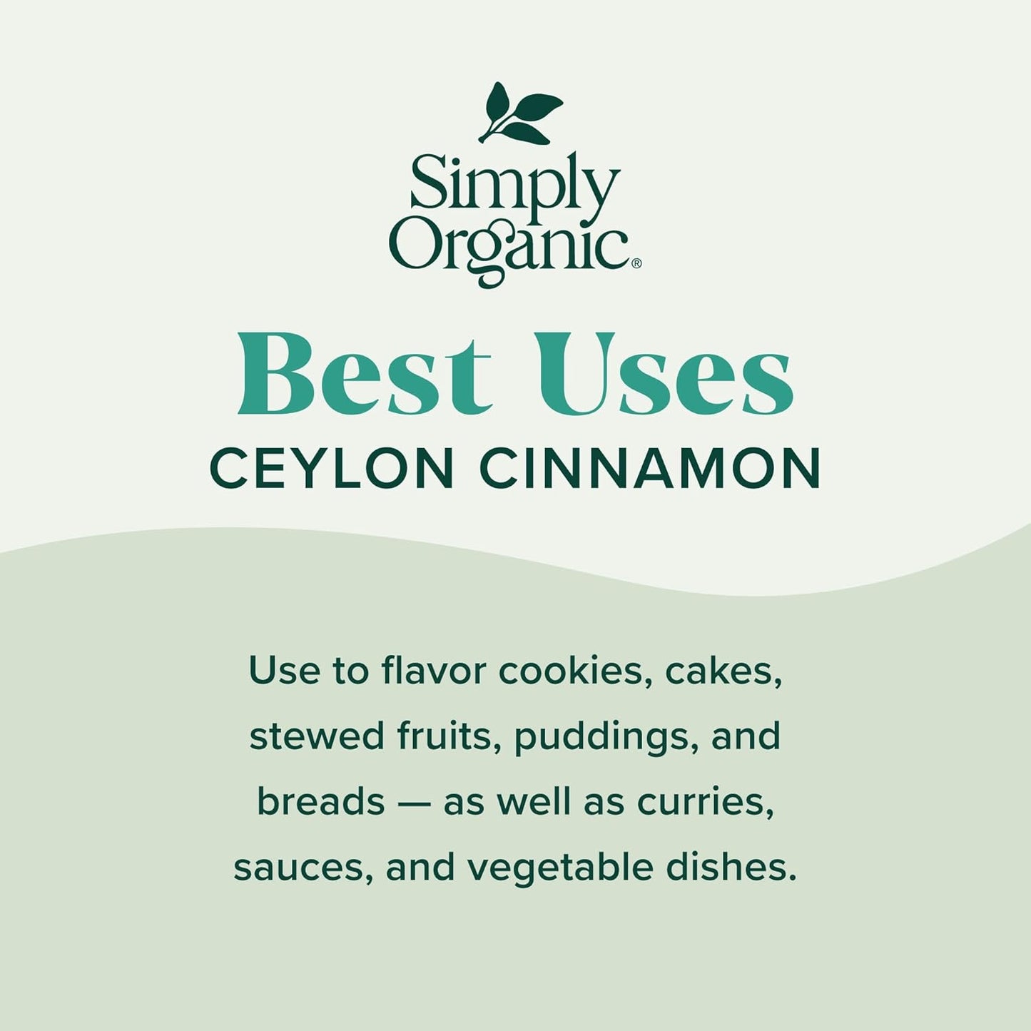 Simply Organic Ceylon Ground Cinnamon, 2.08 Ounce, Non-GMO Organic Cinnamon Powder (Pack of 2)
