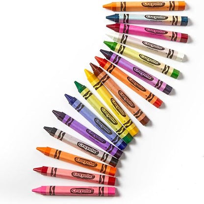 Crayola Triangular Crayon Classpack, 16 Assorted Toddler Crayons, Anti Roll, Bulk School Classroom Essentials, Preschool & Kindergarten Must Haves, 256 Count, (Pack of 2)